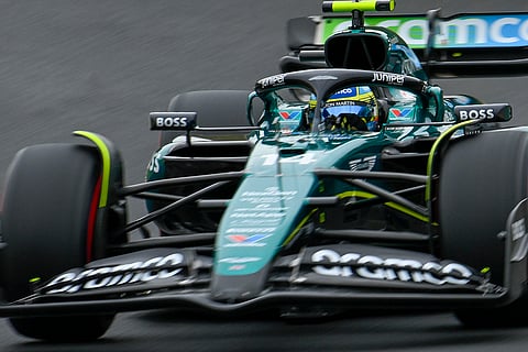 Aston Martin driver Fernando Alonso of Spain